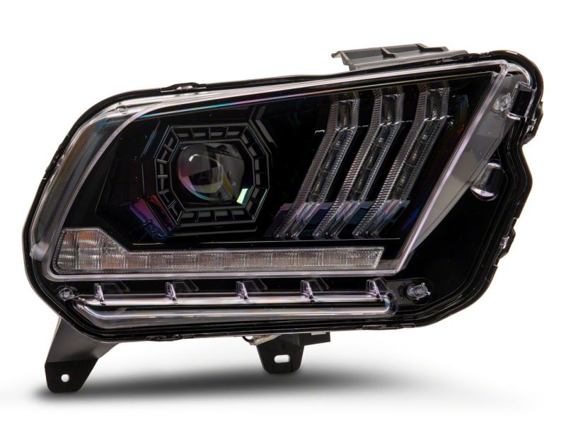 Raxiom 13-14 Ford Mustang LED Projector Headlights SEQL Turn Signals- Blk Housing (Clear Lens)-thumbmail-10