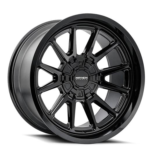 Mayhem 8116 Intrepid 20x10 / 6x135/139.7 BP / 24mm Offset / 106mm Hub Gloss Black Wheel