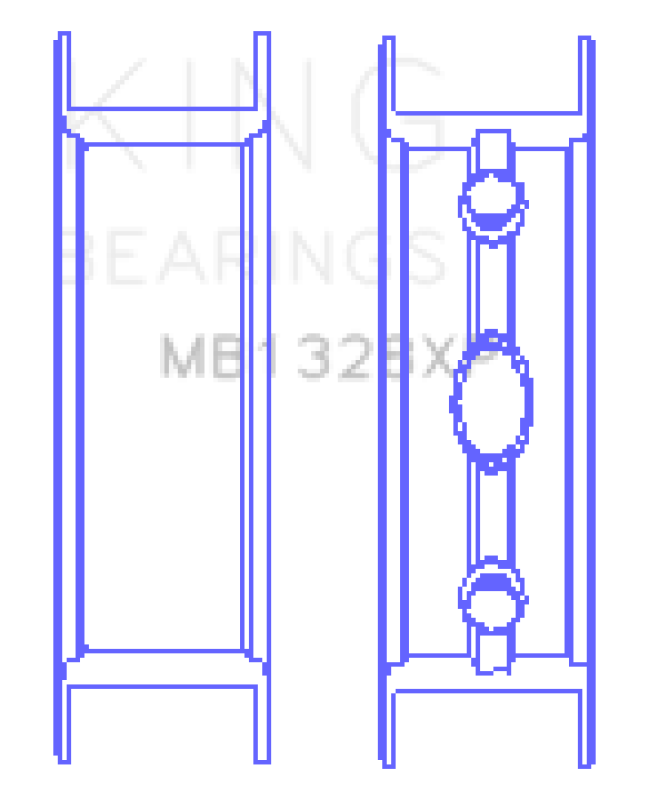 King Engine Bearings Gm Vortec /Ls-Series Gen Iii Iv (Size STDX) Main Bearing Set-thumbmail-2