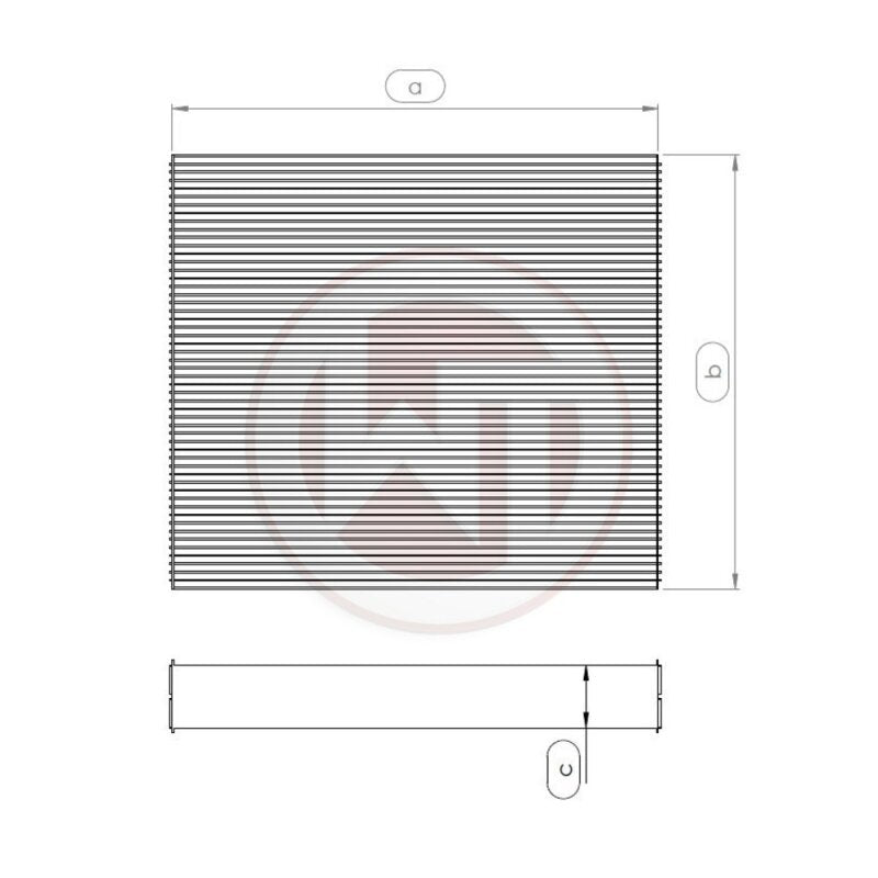 Wagner Tuning 524x468x68mm Radiator Core