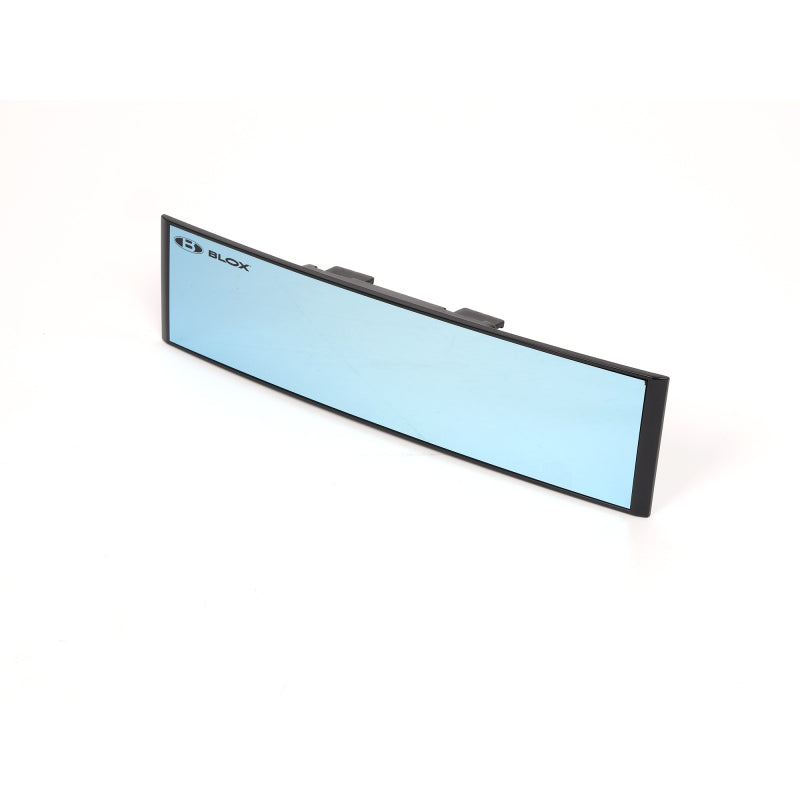 BLOX Racing 290mm Convex Mirror Black Frame Blue Tint-thumbmail-4