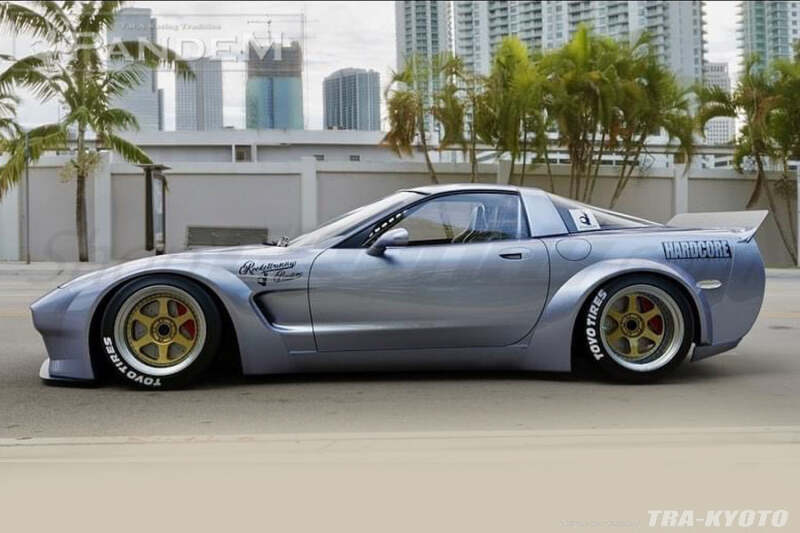 GReddy Pandem 97-04 Chevrolet Corvette C5 Fastback Coupe Rocket Bunny Full Widebody Aero Kit w/ Wing-thumbmail-4