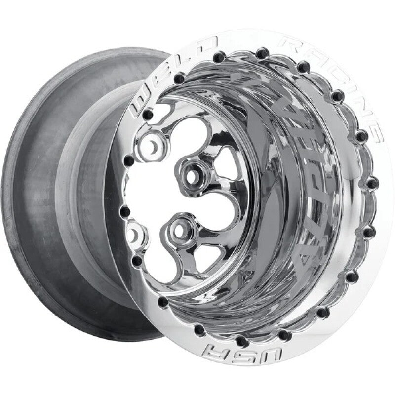 Weld Alpha-1 15x12 / 5x4.75 BP / 5in. BS Polished Wheel - Polished DBL MT-thumbmail-1