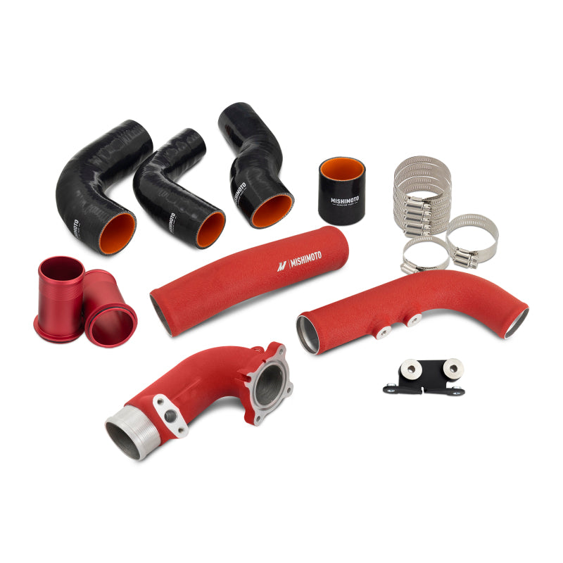 Mishimoto 2023+ Toyota GR Corolla Intercooler Pipe Kit - Wrinkle Red-thumbmail-1