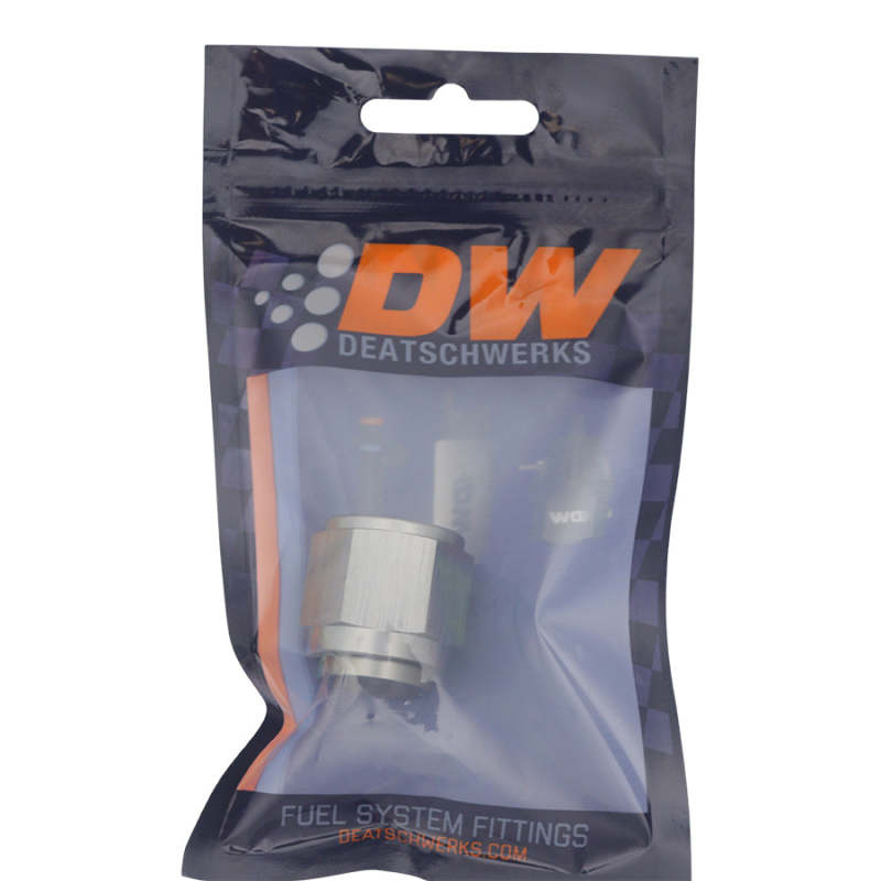 DeatschWerks 10AN Female Flare to 8AN Male Flare Reducer - Anodized DW Titanium-thumbmail-2