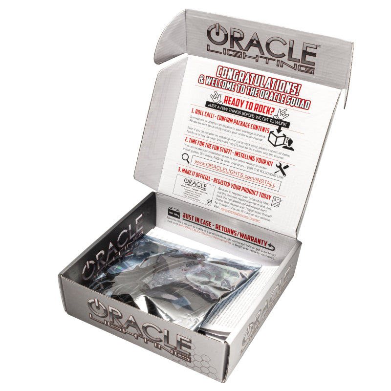Oracle 15-17 Ford Mustang Surface Mount LED Projector Fog Light Halo Kit - Red-thumbmail-4