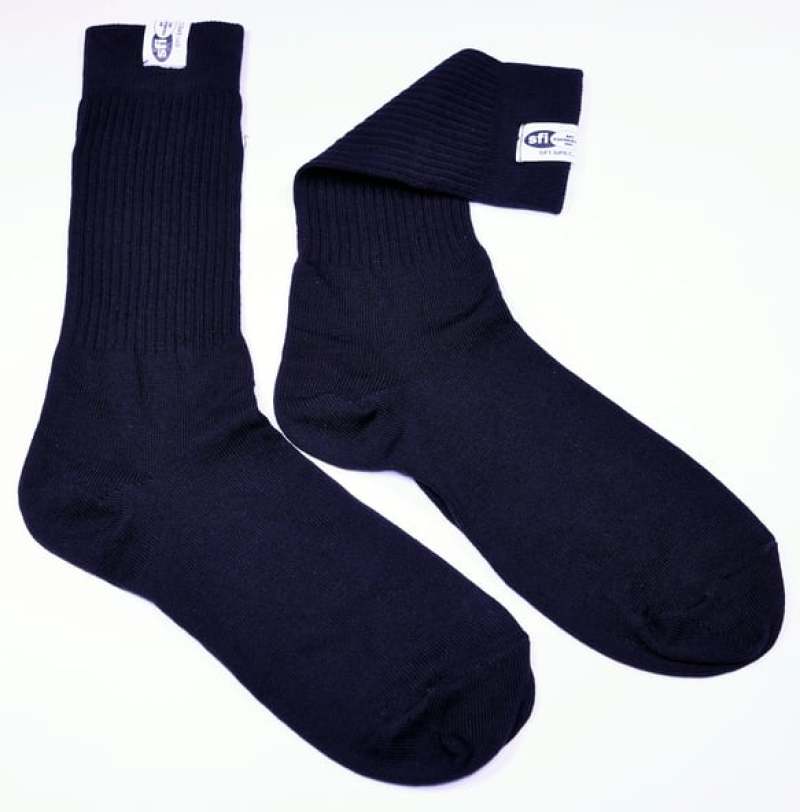 RaceQuip SFI 3.3 Fire Retardant Socks XX-Small -Shoe Size K8-13 Black-thumbmail-1