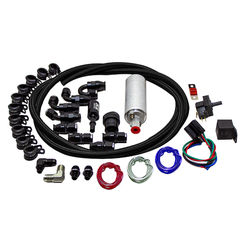 Snow Performance Supplemental Fuel System (Black Nylon Braided Stainless Line)-thumbmail-1