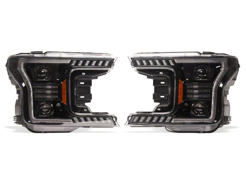 Raxiom 18-20 Ford F-150 LED Halo Surround Headlights with White DRL- Black Housing- Clear Lens-thumbmail-8