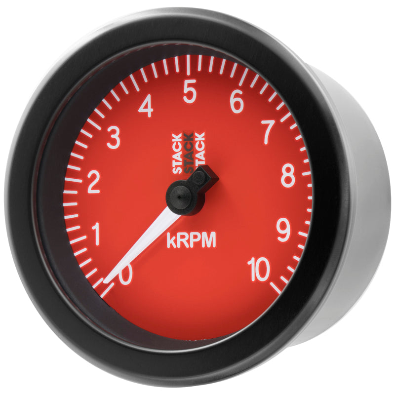 Autometer Stack Sport 88mm 0-10K RPM Tachometer - Red-thumbmail-3