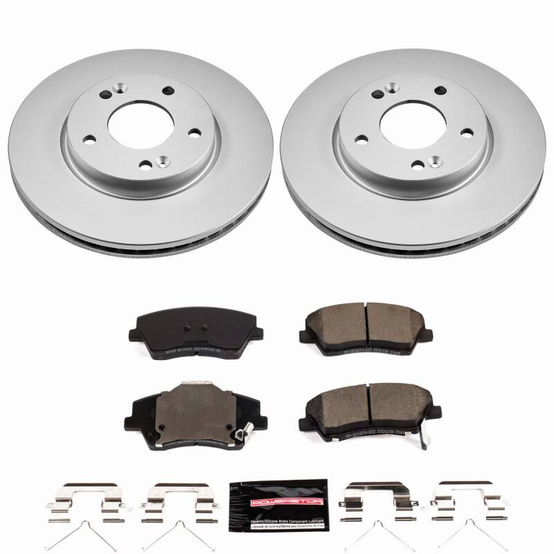 Power Stop 17-20 Hyundai Elantra Front Z23 Coated Brake Kit-thumbmail-1