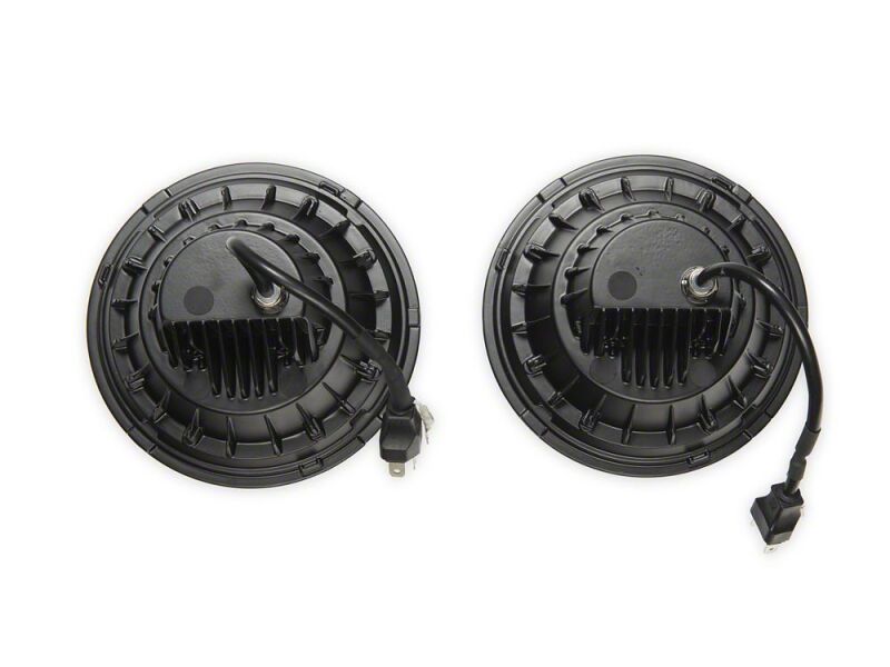 Raxiom 07-18 Jeep Wrangler JK Axial Series Quatro LED Headlights- Black Housing- Clear Lens-thumbmail-9