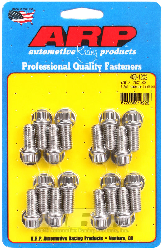 ARP 3/8 x .750 SS 12pt Header Bolt Kit-thumbmail-1