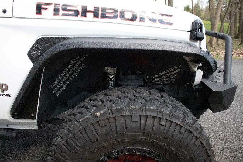 Fishbone Offroad 2018+ Jeep Wrangler JL/JLU/2020+ Gladiator JT  Alum Front Fender Flares  - Black-thumbmail-13