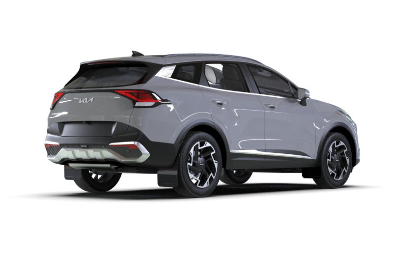 Rally Armor 23-24 Kia Sportage Black UR Mud Flap w/ Red Logo-thumbmail-6