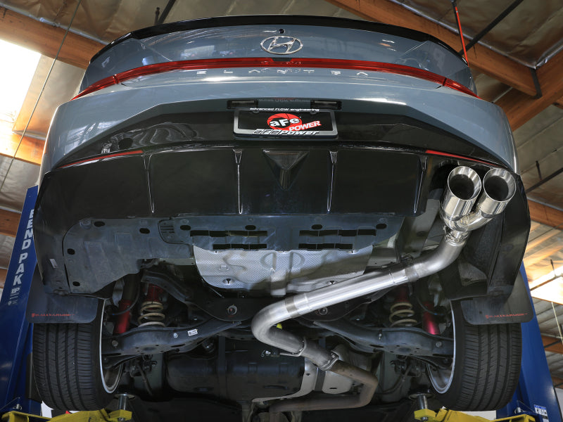 aFe Takeda 21-25 Hyundai Elantra 1.6L (t) 3in. SS Axle-Back Exhaust System w/Polished Tips-thumbmail-4