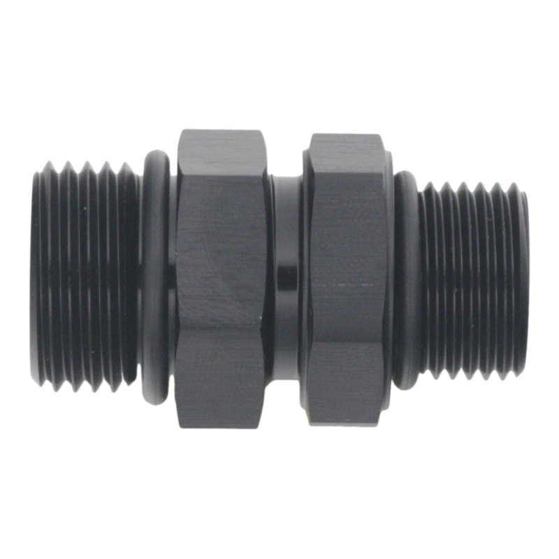 DeatschWerks 8AN ORB Male to 10AN ORB Male Swivel Adapter - Anodized Matte Black-thumbmail-1