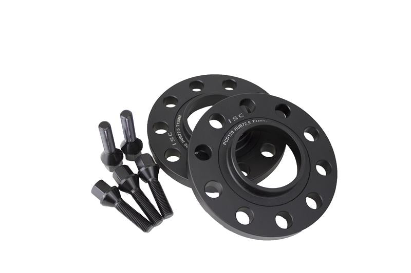 ISC Suspension BMW 5x120 Hub Centric (72.6 Hub Bore) Wheel Spacers 15mm Black (Pair)-thumbmail-3