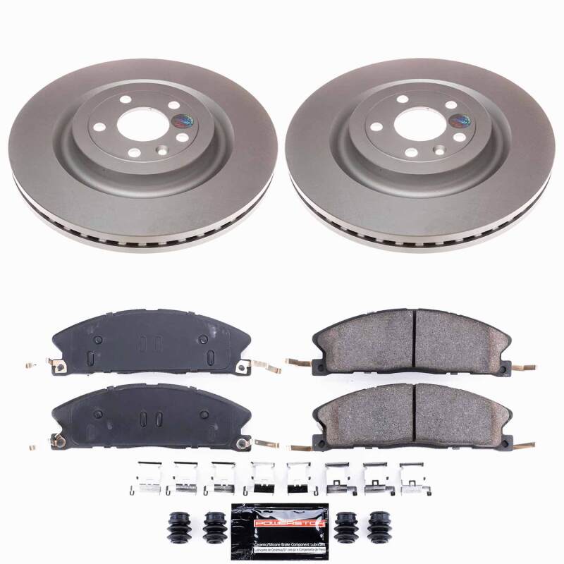 Power Stop 13-19 Ford Explorer Front Z23 Coated Brake Kit-thumbmail-1