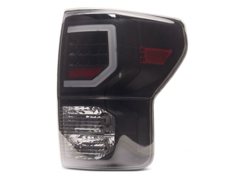 Raxiom 07-13 Toyota Tundra Axial Series Dual C-Shape LED Tail Lights- Black Housing- Smoked Lens-thumbmail-6