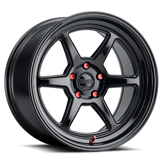 Kansei K14B Roku 18x9.5in / 5x108 BP / 38mm Offset / 63.4mm Bore - Gloss Black Wheel