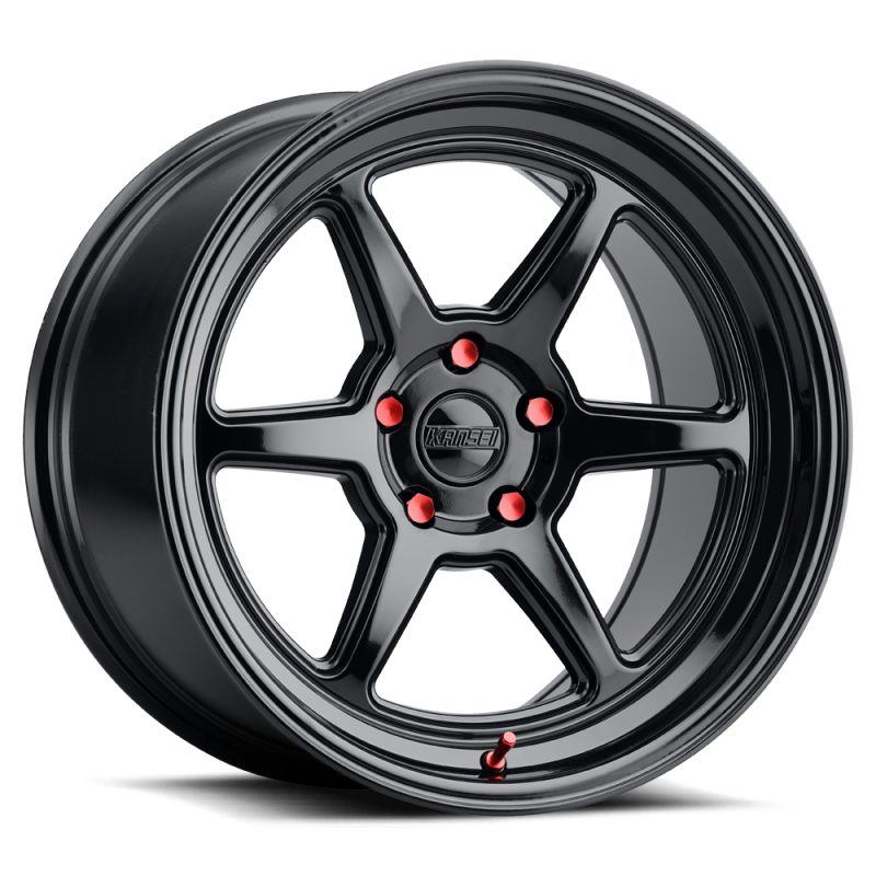 Kansei K14B Roku 18x9.5in / 5x114.3 BP / 22mm Offset / 73.1mm Bore - Gloss Black Wheel-thumbmail-1