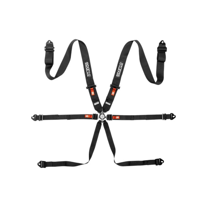 Sparco BELT COMP H3 PD 6PT STEEL Black-thumbmail-1