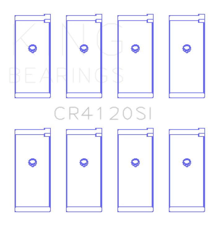 King Engine Bearings Mitsubishi 4G63/64 DOHC (Size +1.0mm) Connecting Rod Bearing Set-thumbmail-2