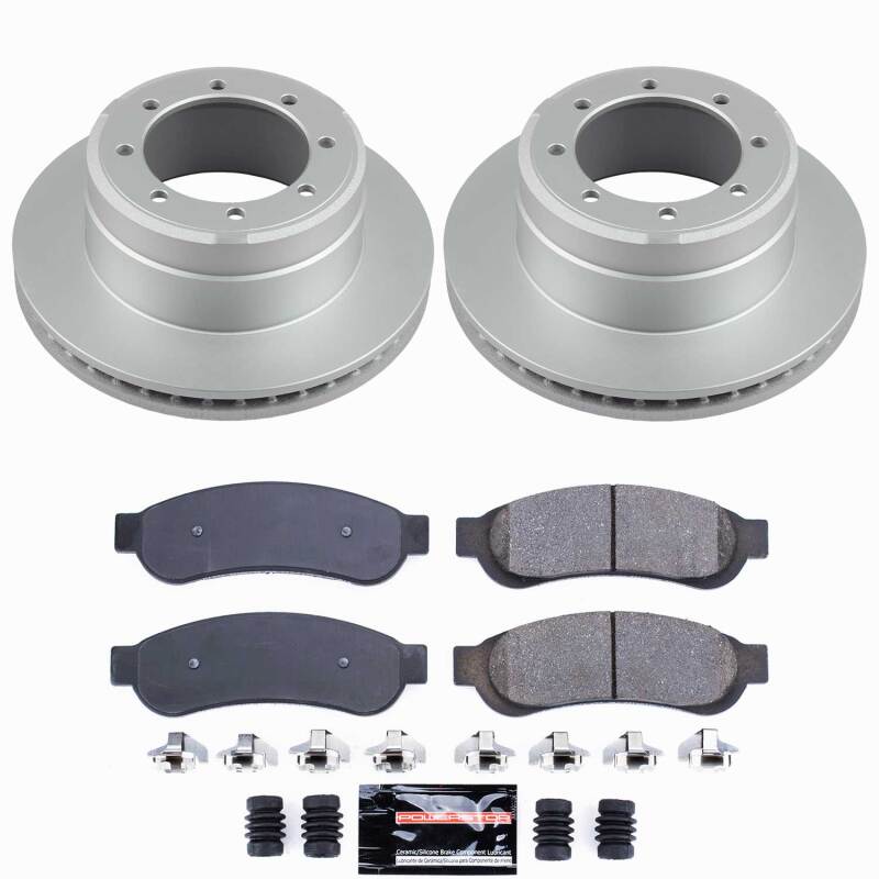 Power Stop 10-12 Ford F-350 Super Duty Rear Z23 Coated Brake Kit-thumbmail-1