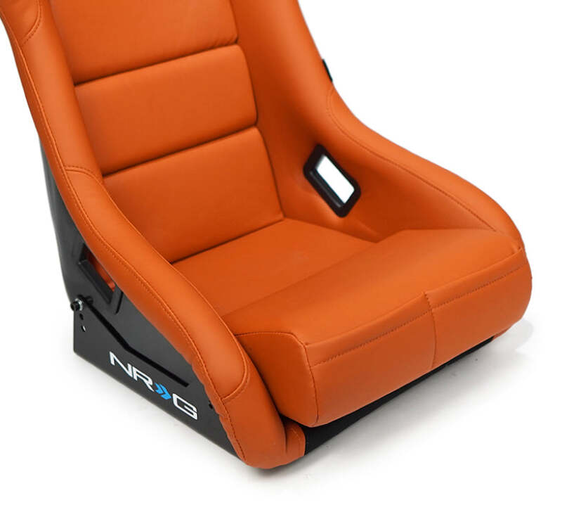 NRG FRP Bucket Seat w/Brown Vinyl Material - Large-thumbmail-5