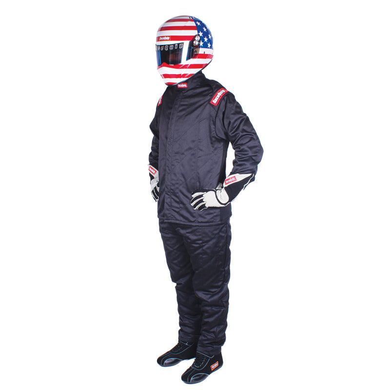 RaceQuip Black Chevron-5 Jacket SFI-5 - XLG-thumbmail-1