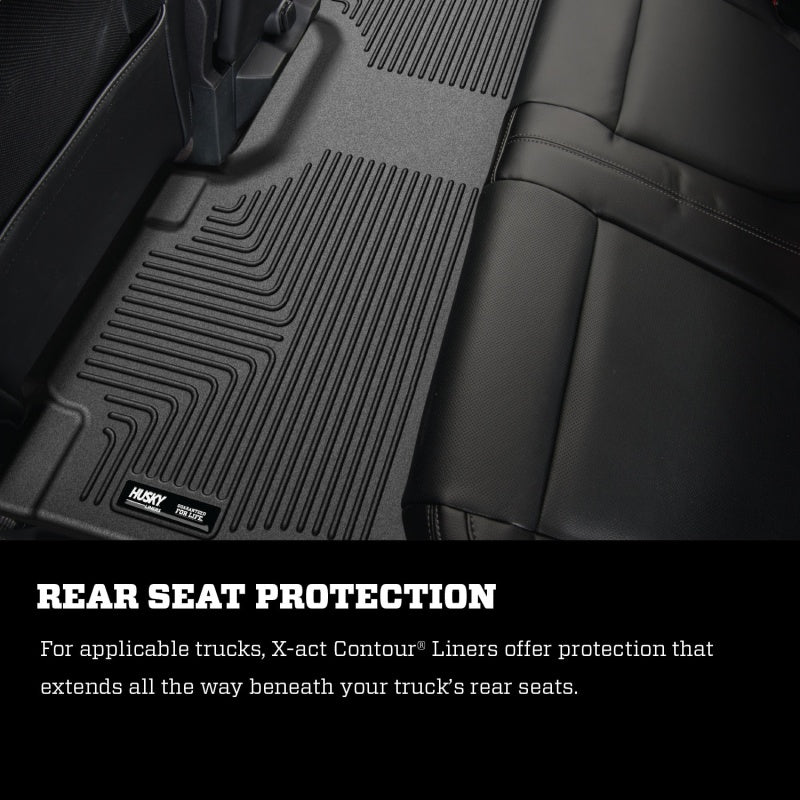 Husky Liners 2023 Chevrolet Colorado /GMC Canyon X-Act Contour Black Floor Liners-thumbmail-8