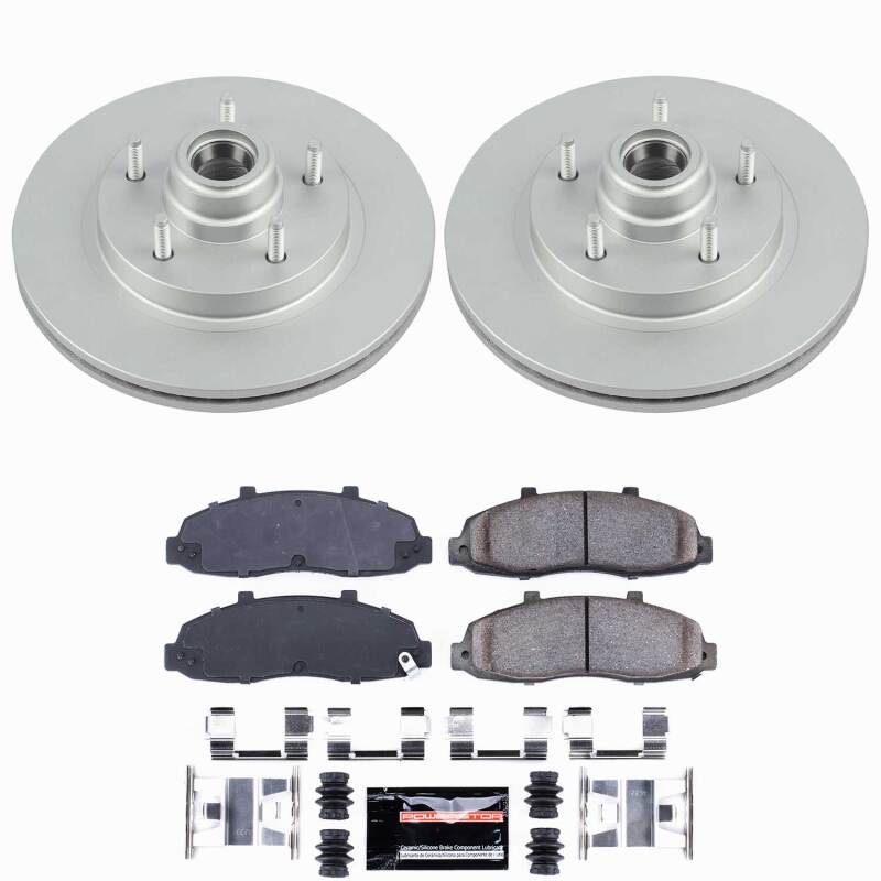 Power Stop 97-00 Ford F-150 Front Z23 Coated Brake Kit-thumbmail-1
