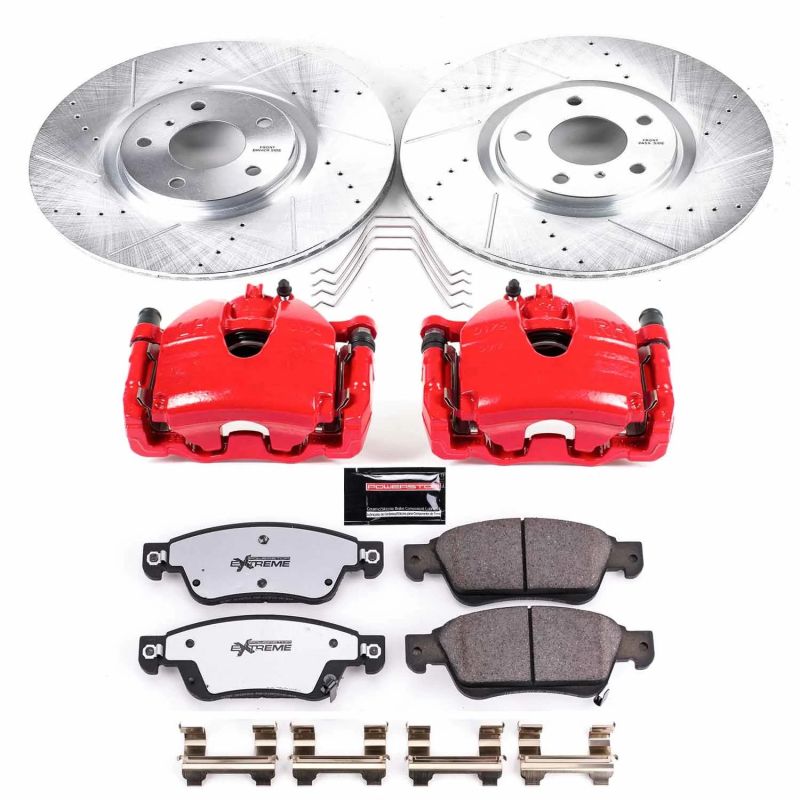Power Stop 14-15 Infiniti Q60 Front Z26 Street Kit w/Cals-thumbmail-1