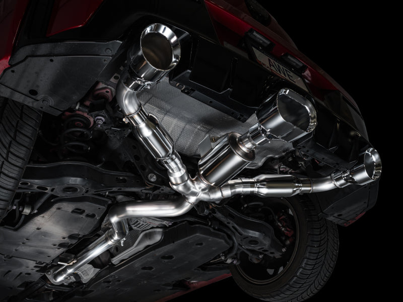 AWE 23-24 Toyota GR Corolla Track Edition Catback Exhaust - Chrome Silver Tips-thumbmail-7