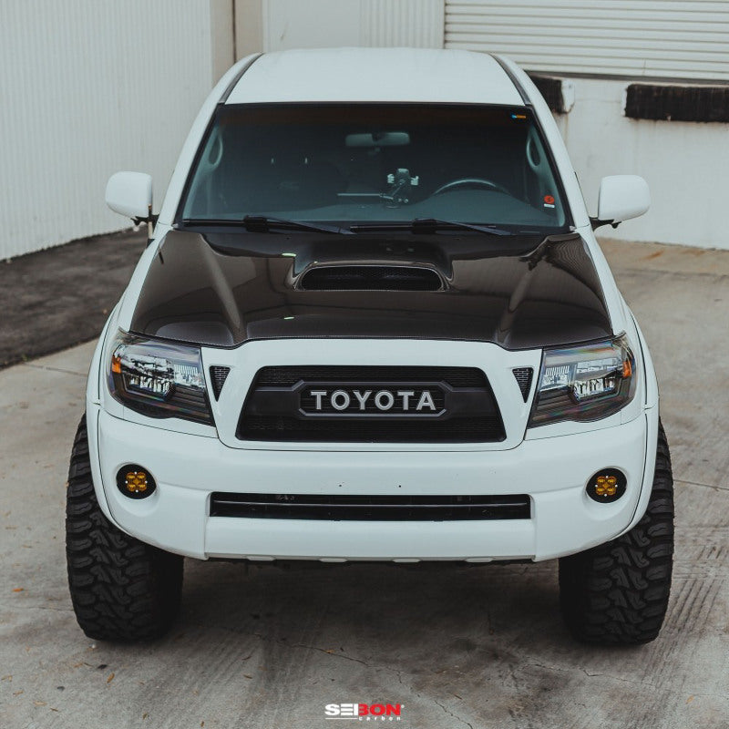 Seibon 05-11 Toyota Tacoma TR-Style Carbon Fiber Hood-thumbmail-5