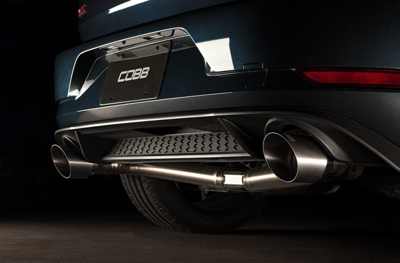 Cobb Volkswagen GTI MK7/MK7.5/MK8 Brushed Titanium Tip Kit-thumbmail-5
