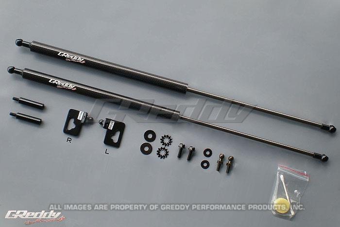 GReddy 00-09 Honda S200 AP1/AP2 Engine Hood Lifter Kit (Designed for OEM weight hoods.)-thumbmail-2