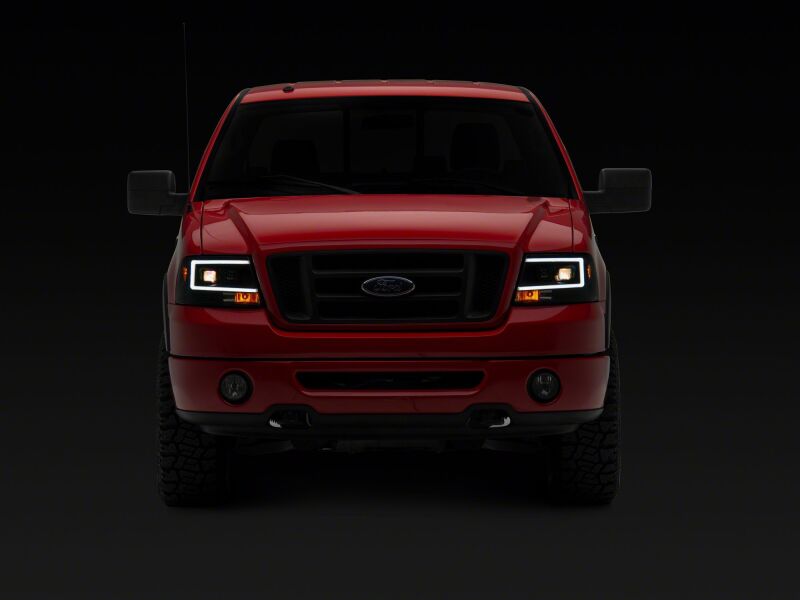 Raxiom 04-08 Ford F-150 Axial Series Projector Headlights- Black Housing- Clear Lens-thumbmail-5