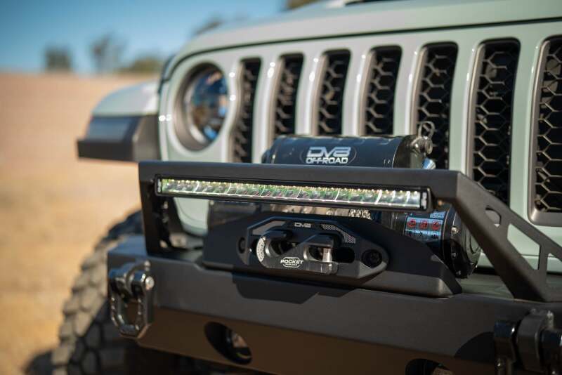 DV8 Offroad 20in Halo Elite Single Row Light Bar with Accent Light - White/Amber-thumbmail-16