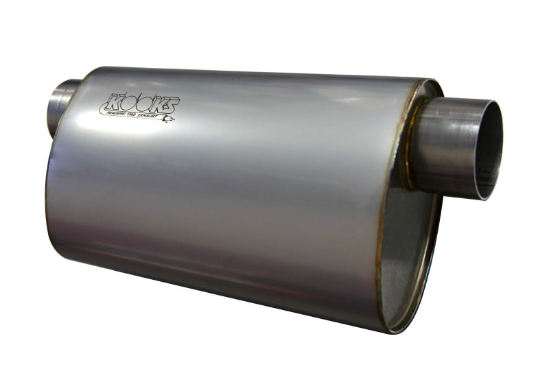 Kooks 3in Oval Offset/Offset (Same Side) Muffler 14in Long Body Stainless Steel-thumbmail-2