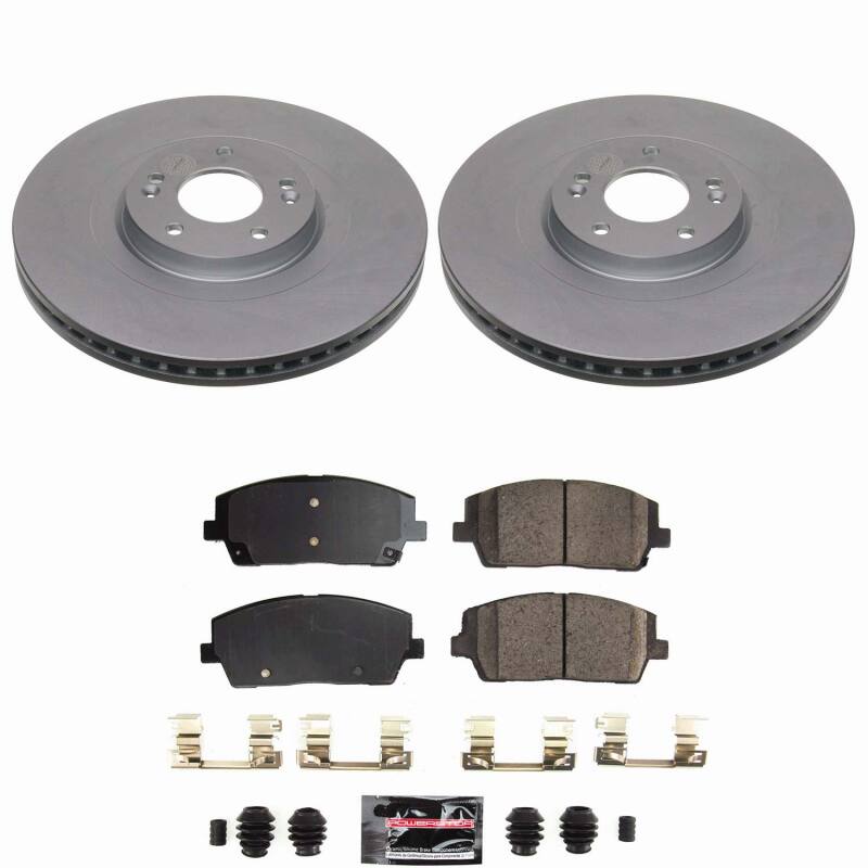 Power Stop 20-25 Hyundai Palisade Front Z23 Coated Brake Kit-thumbmail-1
