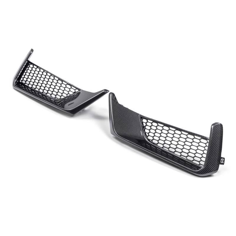 Anderson Composites 2024 Ford Mustang Dark Horse Carbon Fiber Front Bumper Inserts-thumbmail-4