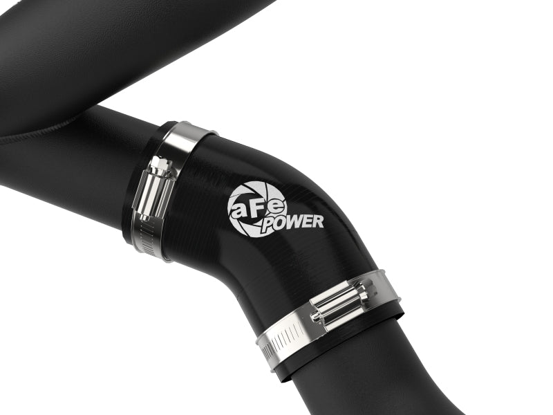 aFe Bladerunner 2-1/4 IN Aluminum Hot Charge Pipe Black 20-23 Ford Explorer/Explorer ST - Black-thumbmail-3