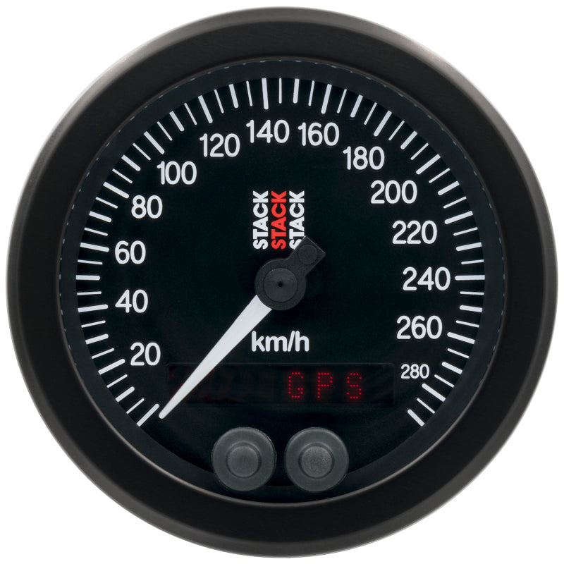 Autometer Stack Instruments 88mm 0-290 KM/H GPS Speedometer - Black-thumbmail-4