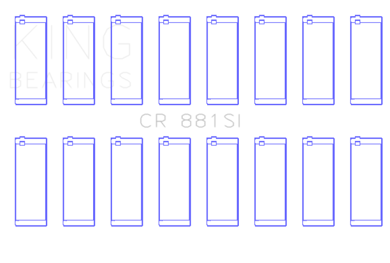 King Engine Bearings Ford 281Ci/330Ci (Size +0.75mm) Connecting Rod Bearing Set-thumbmail-2