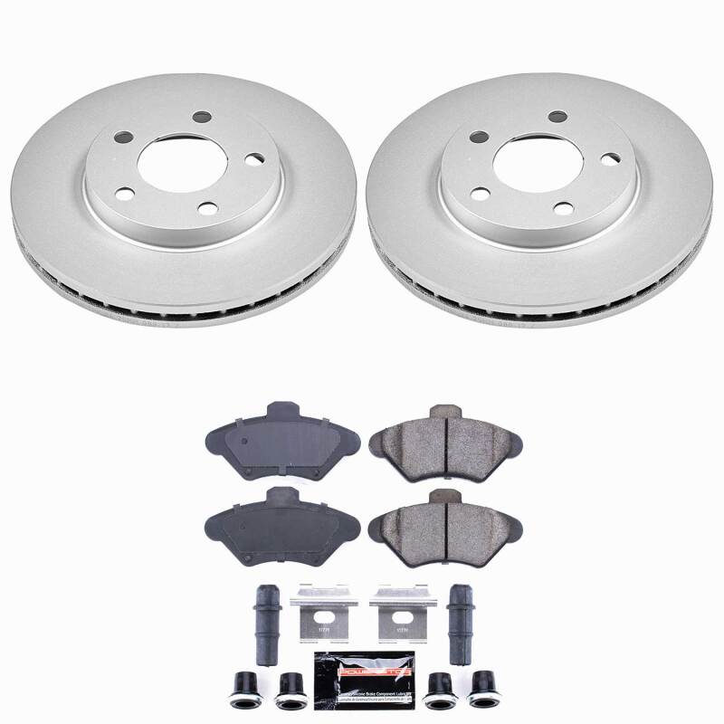 Power Stop 94-98 Ford Mustang Front Z23 Coated Brake Kit-thumbmail-1