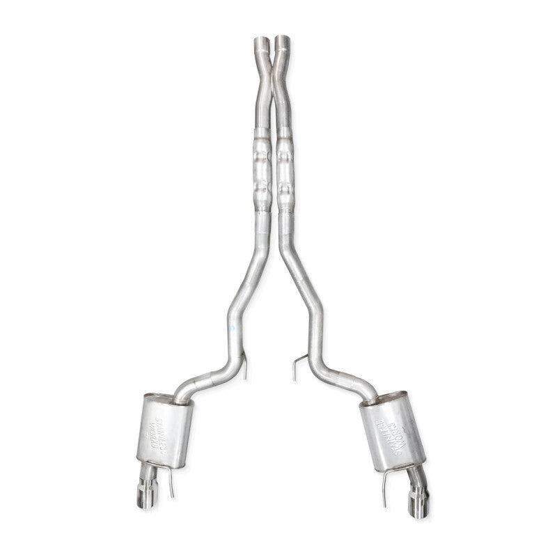 Stainless Works 2024 Mustang GT Catback Dual Tips Redline Sound X-Pipe Performance Connect Exhaust-thumbmail-2