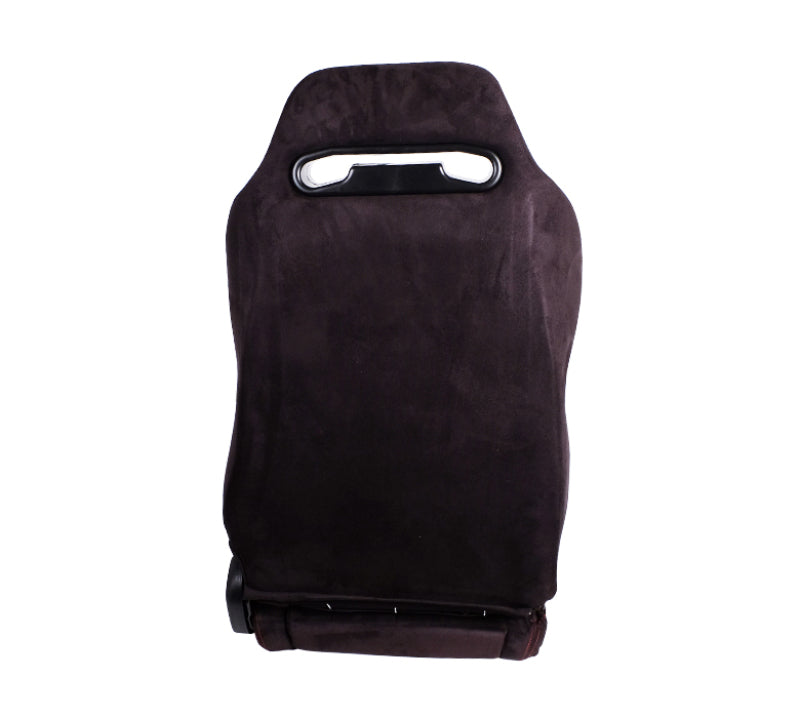 NRG Sport Seats (Pair) Type-R Suede w/NRG Logo - Black w/Red Stitching-thumbmail-3