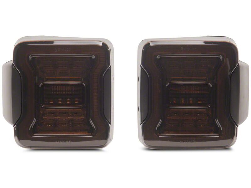 Raxiom 07-18 Jeep Wrangler JK Axial Series JL Style LED Tail Lights- Black Housing- Smoked Lens-thumbmail-9